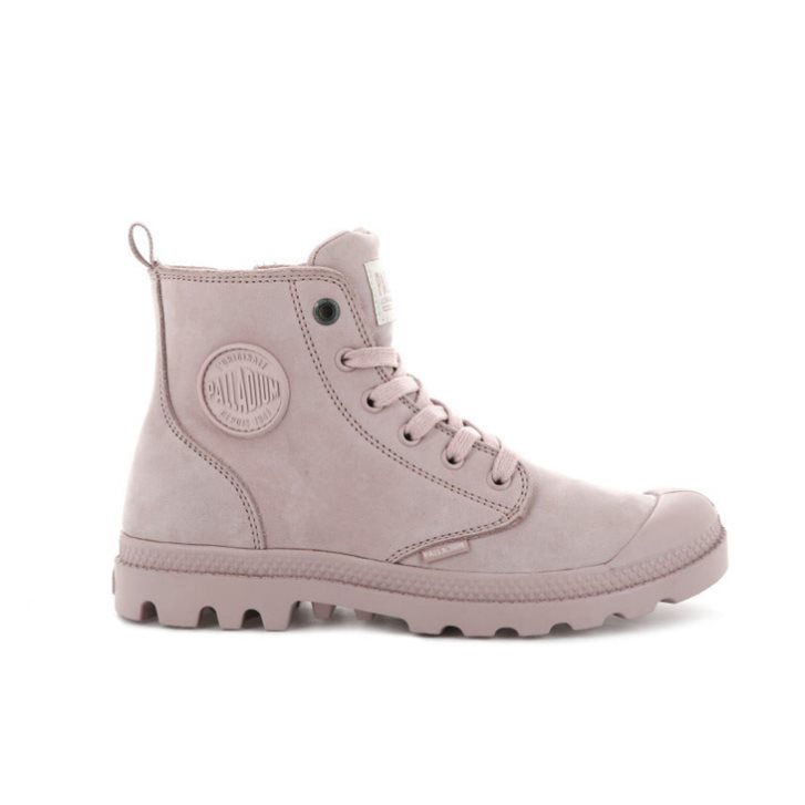 Dámské Boty Palladium Pampa Hi Zip Nubuck Růžové | CZ HZF-02R